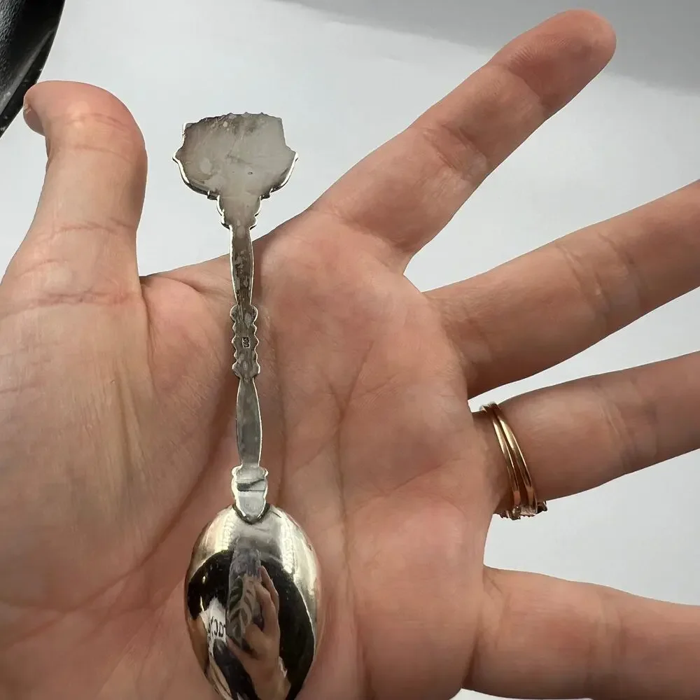 Vintage Souvenir‎ Decorative Mini Spoons Luxenburg & Land Of Lincoln Illinois